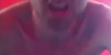 Turkish guy moans and cums