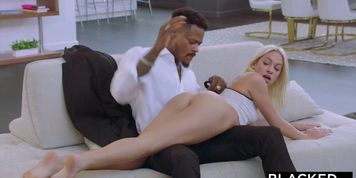 BLACKED Blonde College girl PUNSIHED by BBC