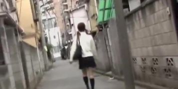 Cute teen got to know what was shuri sharking on the street