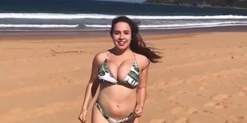 Busty Teen Bouncing Huge Tits In Slow Motion  32H Cup (32Gg)