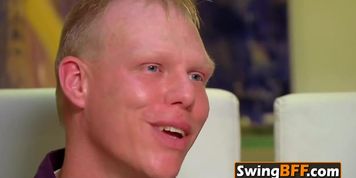 Horny swinger couples are having a steamy pool party at the Swing House.