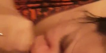 Late night quick deepthroat blowjob