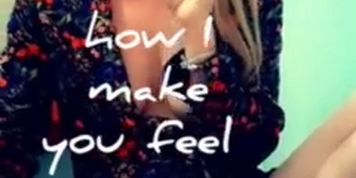 Smoking Hot 90s chic Blonde Blowing Clouds 