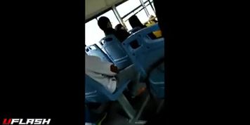 Cum on Asian Teen on Bus