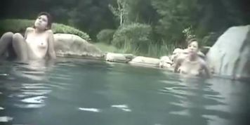 Flushing Bodies At Hot Spring Bath