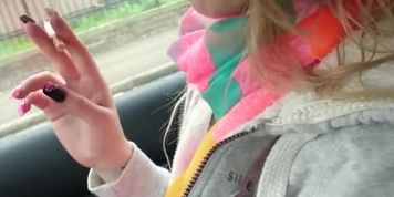 The incredible Michelle Moist smoking & driving 