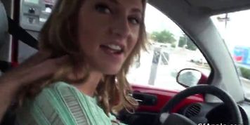 Blonde gets anal after car wash (Payton Simmons)