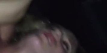 Slutwife moaning and having sex in the car