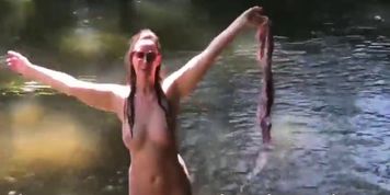 British MILF Getting Dirty in the Wilderness (Lara Latex)