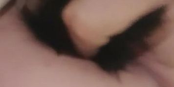 Trans girl playing with buttplug