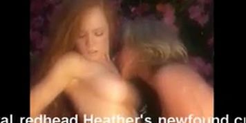 Redhead Spanked By Busty Blonde, Topless, Licking Sucking Tits.... - Big Red