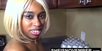 Ebony Slut Msnovember Fucking Hardcore Doggystyle & Deepthroat Blowjob Plumber To Pay For Bill on Sheisnovember