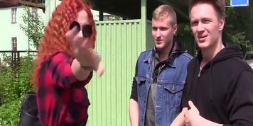 Redhead Amateur Takes Two Dicks - Eva Berger