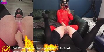 Amateur Couple Anal Fisting & Pegging His Asshole