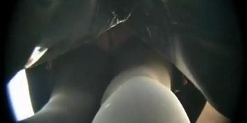 Sexy up skirt video of a chick wearing a hot stocking