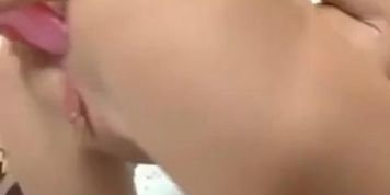 Girl with bald pussy gets the asshole pierced