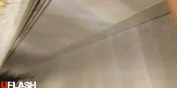 Pee on girl leg in public escalator 2