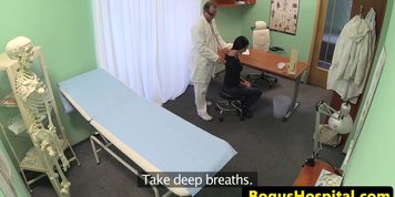 FAKEHUB - Amateur eurobabes ass gets jizzed by fake doc