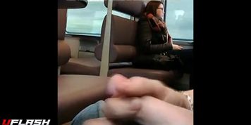 Cock Flash On Train