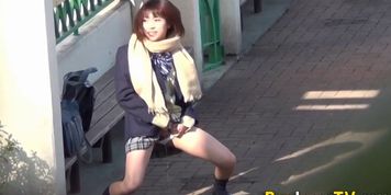 PISS JAPAN TV - Japanese teens urinate and get spied on