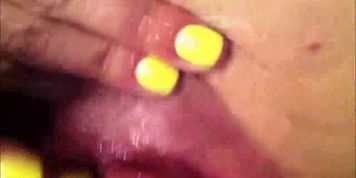 MILF ass fingering and masturbation