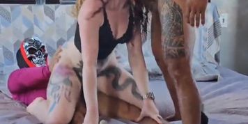 Lorrany Exotica, the Anal Queen, Dominates Two Cocks