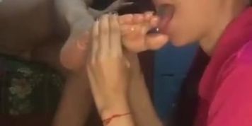 Licking Delicious Mature Feet
