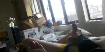 two frat stroke each others nice cocks