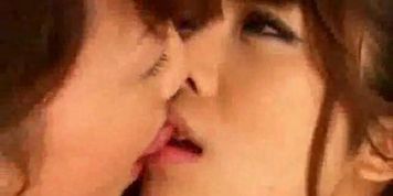 Japanese Lesbian Chair Kissing