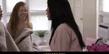 Reagan Foxx, Madi Collins, And Kimmy Kimm Take A Wild Ride On The Wrong Track