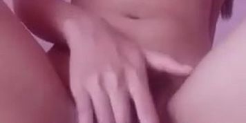 cute tiny teen moaning and rubbing her tight hairy teen pussy for daddy