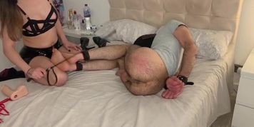 Big Cock Slave Dominated Dick Abused And Milked Slave Rewarded With Blowjob Huge Cumshot