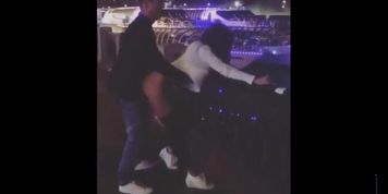 Russian couple fuck on the street