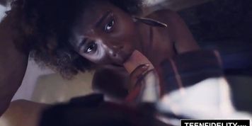 ebony creampie Teen Daizy Cooper Filled With Cum