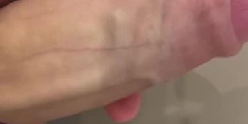 Guy torture his dick