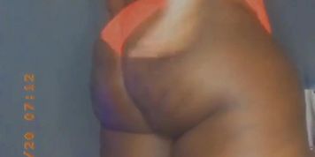 Thick Ebony in Red Lingerie  onlyfans/savagequeen26