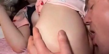 Licked Sweet Juicy Tight Pussy To Young Girl