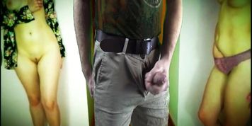 Dirty Daddy Video #14 Hallway Standing 3 Way Orgasms