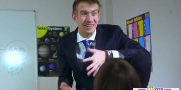 Sexy hot teen Carly Rae hungrily fucks her professor