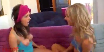 Hot Young Lesbian Workout
