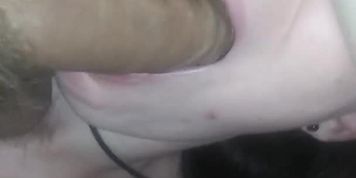 Prettybird tries sleeping but I want my cock sucked ending in a smiling facial 