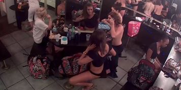Strip club dressing room camera - video 1
