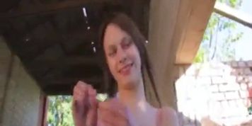 Outdoor peeing and fingering
