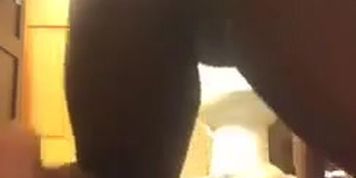 Dark skin ebony having fun alone 
