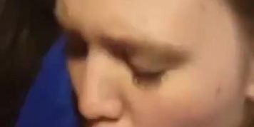 Whore Blonde Teen Sucking Stranger Dick (Her Profile In Description)