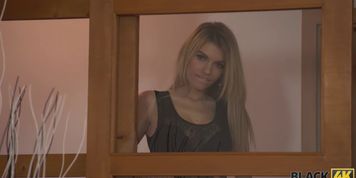 BLACK4K. Huge cock of new acquaintance makes blonde hottie moan
