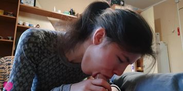 Morning Gentle Blowjob to Stay Awake and Cheer Up, the Best Sweet Way to Wake...