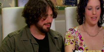 Sex games with swingers end fucking each other in an interracial orgy at the red room for a TV show