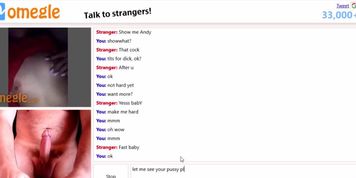Omegle fun with sexy small tits, pink nails and juicy pussy makes my big cum load explode all over.