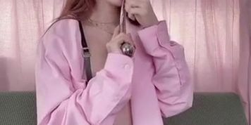 OF imthestark - Metal dildo play in crotchless